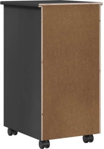 vidaXL vidaXL Rolkowa szafka Szary 34 x 39 x 65,5 cm Lite drewno sosnowe 7