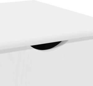 vidaXL vidaXL Rolkowa szafka Biały 34 x 39 x 65,5 cm Lite drewno sosnowe 8