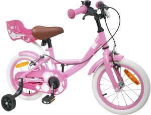 vidaXL vidaXL Rower Dziecięcy 12 Cali dla dzieci w wieku 2-4 lata Jasny róż 2