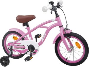 vidaXL vidaXL Rower Dziecięcy 12 Cali dla dzieci w wieku 2-4 lata Jasny róż 2