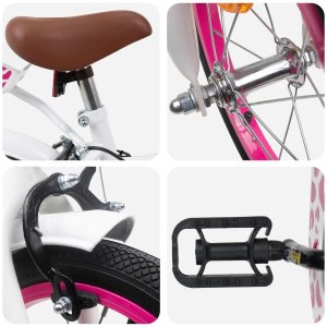 vidaXL vidaXL Rower Dziecięcy 12 Cali dla dzieci w wieku 2-4 lata Biały 4