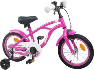 vidaXL vidaXL Rower Dziecięcy 12 Cali dla dzieci w wieku 2-4 lata Ciemny Róż 2