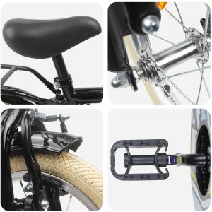 vidaXL vidaXL Rower Dziecięcy 12 Cali dla dzieci w wieku 2-4 lata Czarny 4