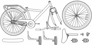 vidaXL vidaXL Rower Dziecięcy 12 Cali dla dzieci w wieku 2-4 lata Czarny 8