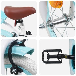 vidaXL vidaXL Rower Dziecięcy 12 Cali dla dzieci w wieku 2-4 lata Biały 4