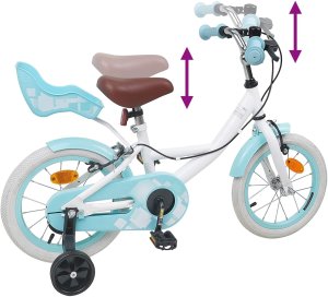 vidaXL vidaXL Rower Dziecięcy 12 Cali dla dzieci w wieku 2-4 lata Biały 7