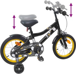 vidaXL vidaXL Rower Dziecięcy 14 Cali dla dzieci w wieku 3-5 lat Czarny 7