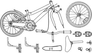 vidaXL vidaXL Rower Dziecięcy 12 Cali dla dzieci w wieku 2-4 lata Czarny 8