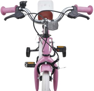 vidaXL vidaXL Rower Dziecięcy 12 Cali dla dzieci w wieku 2-4 lata Jasny róż 5