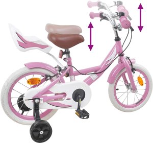 vidaXL vidaXL Rower Dziecięcy 12 Cali dla dzieci w wieku 2-4 lata Jasny róż 7