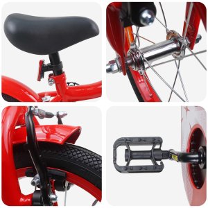 vidaXL vidaXL Rower Dziecięcy 14 Cali dla dzieci w wieku 3-5 lat Czerwony 4