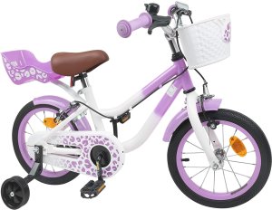 vidaXL vidaXL Rower Dziecięcy 12 Cali dla dzieci w wieku 2-4 lata Fioletowy 2