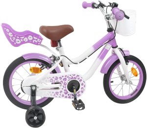 vidaXL vidaXL Rower Dziecięcy 12 Cali dla dzieci w wieku 2-4 lata Fioletowy 3