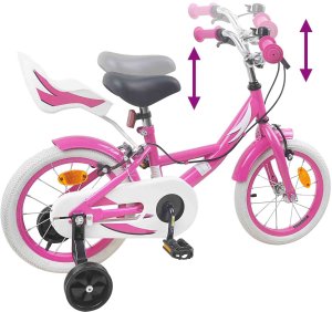 vidaXL vidaXL Rower Dziecięcy 12 Cali dla dzieci w wieku 2-4 lata Różowy 7