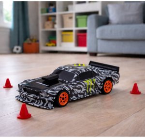 LeanToys Auto Sportowe Do Driftu Zdalnie Sterowane RC Czarne Pachołki 15 km/h 1:43 3