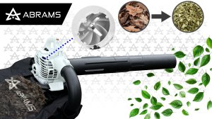 Abrams DMUCHAWA SPALINOWA DO LIŚCI OGRODOWA DMUCHAWA Z ROZDRABNIACZEM ODKURZACZ 5