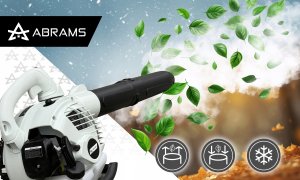 Abrams DMUCHAWA SPALINOWA DO LIŚCI OGRODOWA DMUCHAWA Z ROZDRABNIACZEM ODKURZACZ 10