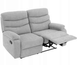 Mebel Elite Sofa rozkładana dwuosobowa fotel VERA DUO szara szenil 2