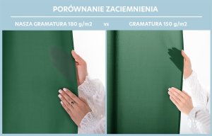 Fabryka Firan Zasłona do salonu CARLI na przelotkach gładka 200x270 zielona Restilo 10