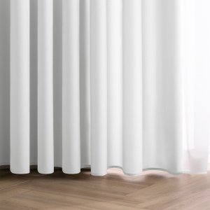 Fabryka Firan Zasłona gotowa CARLI na taśmie gładka 140x270 biała do salonu Restilo 6