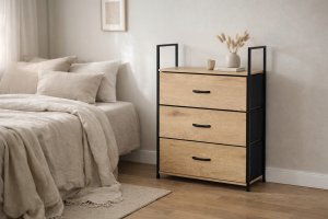 Okmed M19H ELEGANCKA SZAFKA 3 SZUFLADY JASNY 6