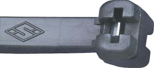 Sapiselco Opaska kablowa z nylonu, kolor czarny 360x4,5mm 100 szt. ze stalowym noskiem SapiSelco 3