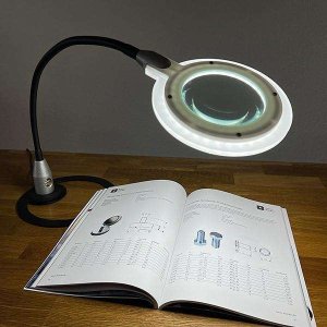 Lampka biurkowa Physa Lampa LED ze szkłem powiększającym Slim 8
