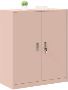 vidaXL vidaXL Szafka do przechowywania Różowy 90 x 40 x 105 cm Stal 3