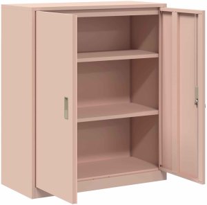 vidaXL vidaXL Szafka do przechowywania Różowy 90 x 40 x 105 cm Stal 5