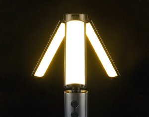Verk Lampa turystyczna latarka kempingowa wielofunkcyjna teleskopowa LED namiot 2