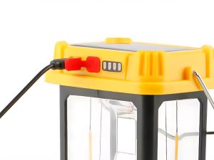 Verk Lampa solarna kempingowa LED z uchwytem do wieszania na biwak 5 trybów 4