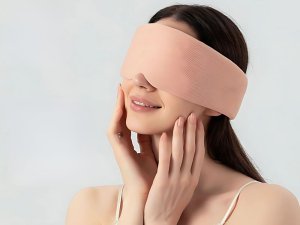 Verk Opaska na oczy do spania maska wygodny sen podróżna 2 strony ciepła zimna 4