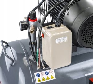 Sprężarka Powermat Kompresor Olejowy 200L 8 bar Sprężarka 400V 650l/min + wąż 2