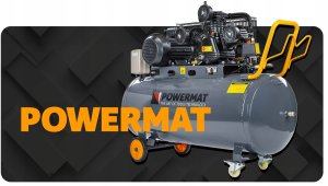 Sprężarka Powermat Kompresor Olejowy 200L 8 bar Sprężarka 400V 650l/min + wąż 3