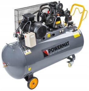 Sprężarka Powermat Kompresor Olejowy 200L 8 bar Sprężarka 400V 650l/min + wąż 10
