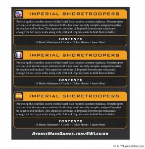 Atomic Mass Games Star Wars Legion 2.0: Imperial Shoretroopers 3