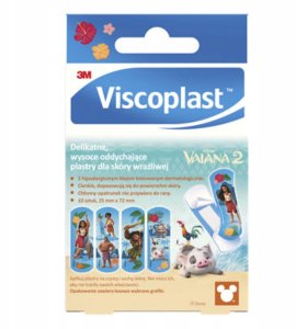 Viscoplast Plastry dziecięce VISCOPLAST-3M, Vaiana, 72x25 mm, 10 szt., pudełko 3