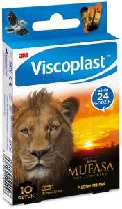 Viscoplast Plastry dziecięce VISCOPLAST-3M, Mufasa Król Lew, 72x25 mm, 10 szt., pudełko 4