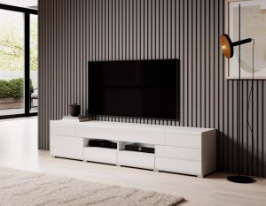 Helvetia Szafka RTV TOLEDO 2D4S 208 biała połysk HELVETIA 3