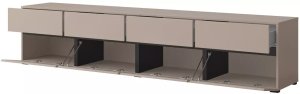 Helvetia Szafka RTV CROSS 4K4S 225cm congo/czarna HELVETIA 2