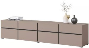 Helvetia Szafka RTV CROSS 4K4S 225cm congo/czarna HELVETIA 4