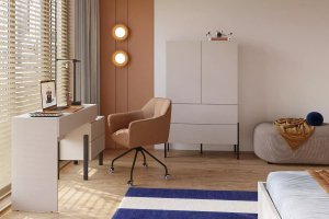 Helvetia Komoda wysoka JUKON 2D2S 90cm kaszmirowa HELVETIA 12