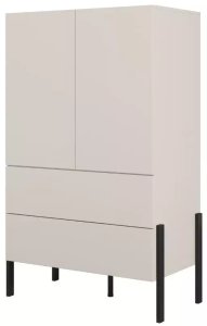 Helvetia Komoda wysoka JUKON 2D2S 90cm kaszmirowa HELVETIA 4