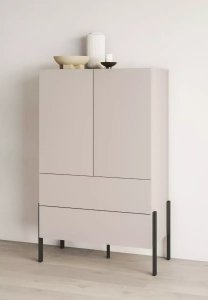 Helvetia Komoda wysoka JUKON 2D2S 90cm kaszmirowa HELVETIA 5