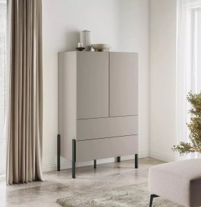 Helvetia Komoda wysoka JUKON 2D2S 90cm kaszmirowa HELVETIA 6