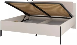 Helvetia Łóżko JUKON 180x200 kaszmirowe z pojemnikiem i tapicerowanym zagłówkiem HELVETIA 2