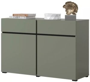 Helvetia Komoda CROSS 2D2S 119cm zielona/czarna HELVETIA 4