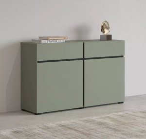 Helvetia Komoda CROSS 2D2S 119cm zielona/czarna HELVETIA 5