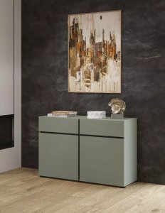 Helvetia Komoda CROSS 2D2S 119cm zielona/czarna HELVETIA 6