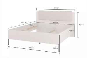 Helvetia Łóżko JUKON 160x200 kaszmirowe z pojemnikiem i tapicerowanym zagłówkiem HELVETIA 5